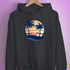 Lesbian Pride Hammock Summer Beach Sunset Hoodie - Dark Grey Heather